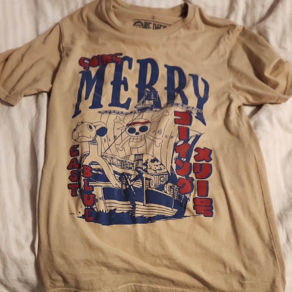 Ripple Junction Tan One Piece Going Merry Graphic Tee